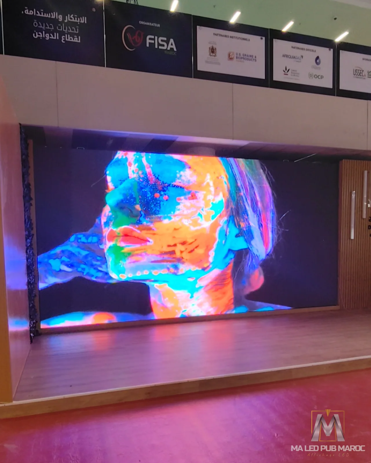 Mur LED Intégré pour Stand Professionnel - Salon FISA Maroc