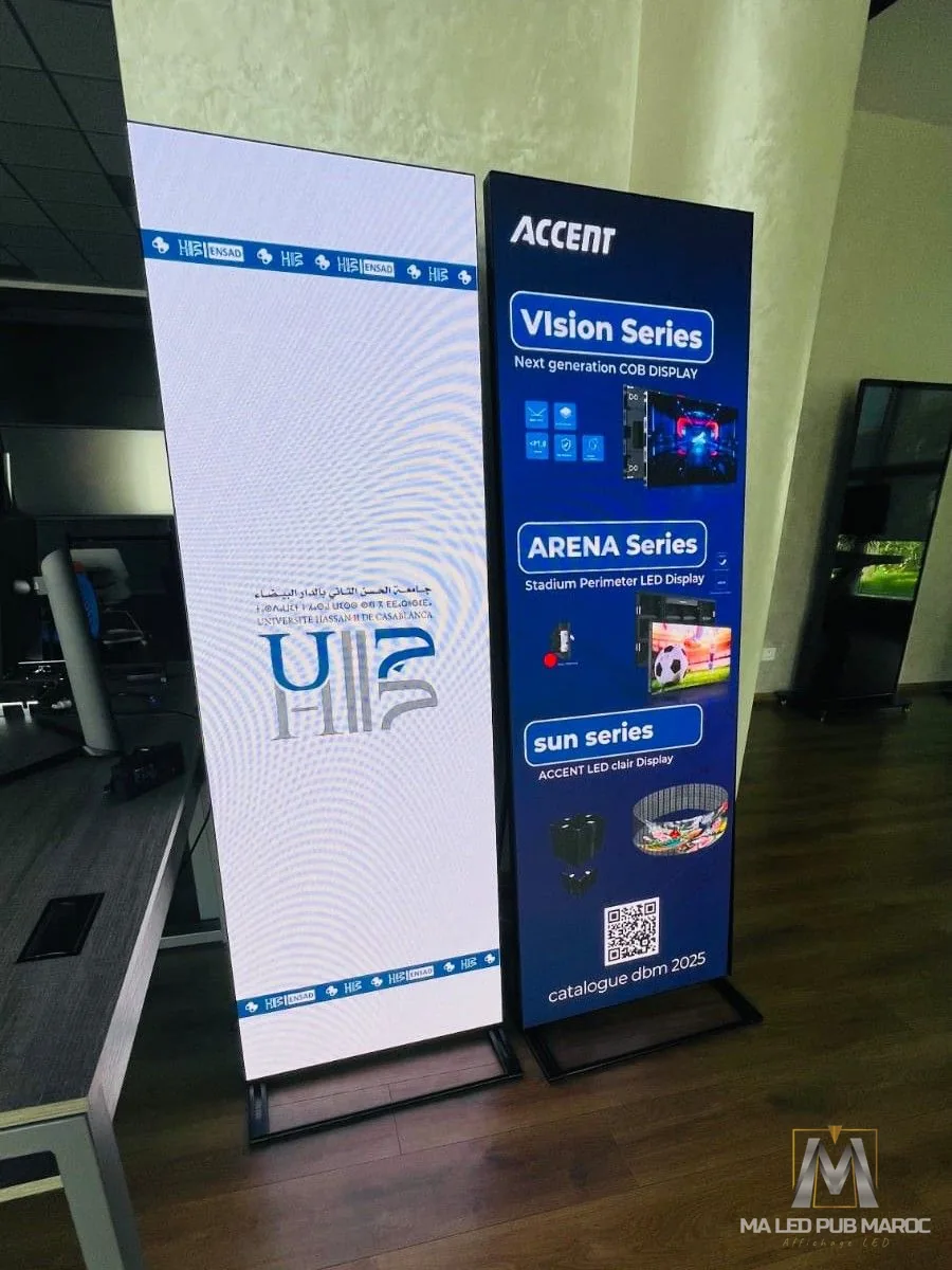 Totem Vidéo Slim Interactif & Informatif - Université Hassan II